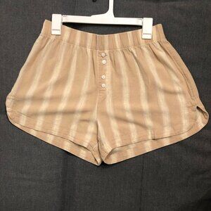 Stars Above Women's Boxer Shorts - Size M - Beige Sand Stripes